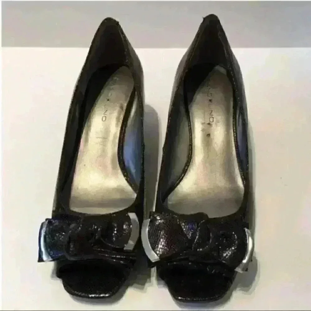 Bandolino Heels 6.5 Bdgoldco2 Snake Print Wedges